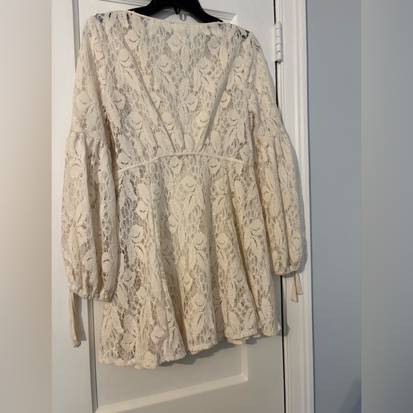 Free People Cream Lace Dress - Picture 2 of 3